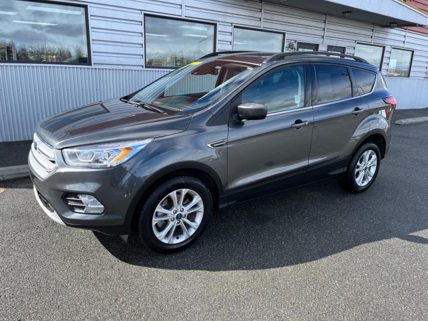 2019 GRAY /black leather FORD ESCAPE SEL (1FMCU9HD5KU) with an 1.5L engine, Automatic transmission, located at 1960 Industrial Drive, Wasilla, 99654, (907) 274-2277, 61.573475, -149.400146 - Photo#0